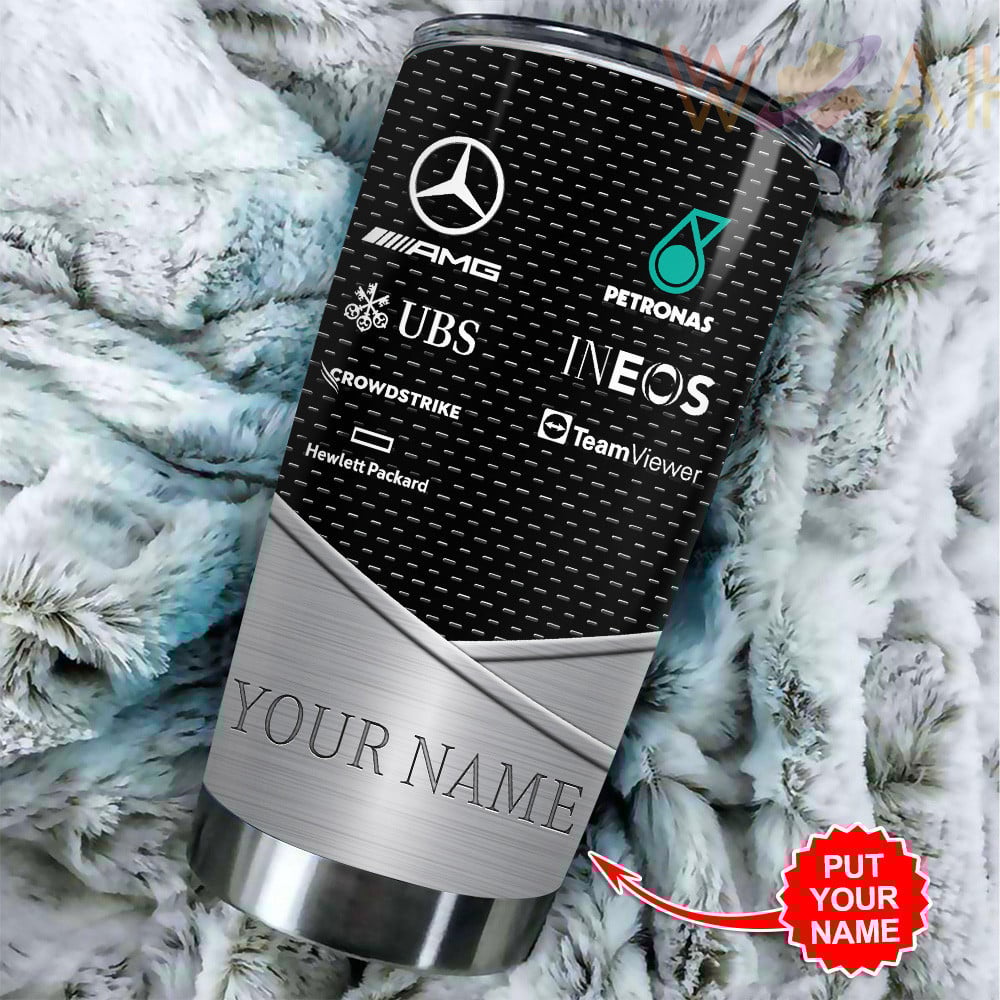 Personalized Merc AMG Petronas Stainless Tumbler 20oz 30oz Cup