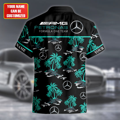 Merc AMG Petronas Hawaii Shirt Beach Short V9