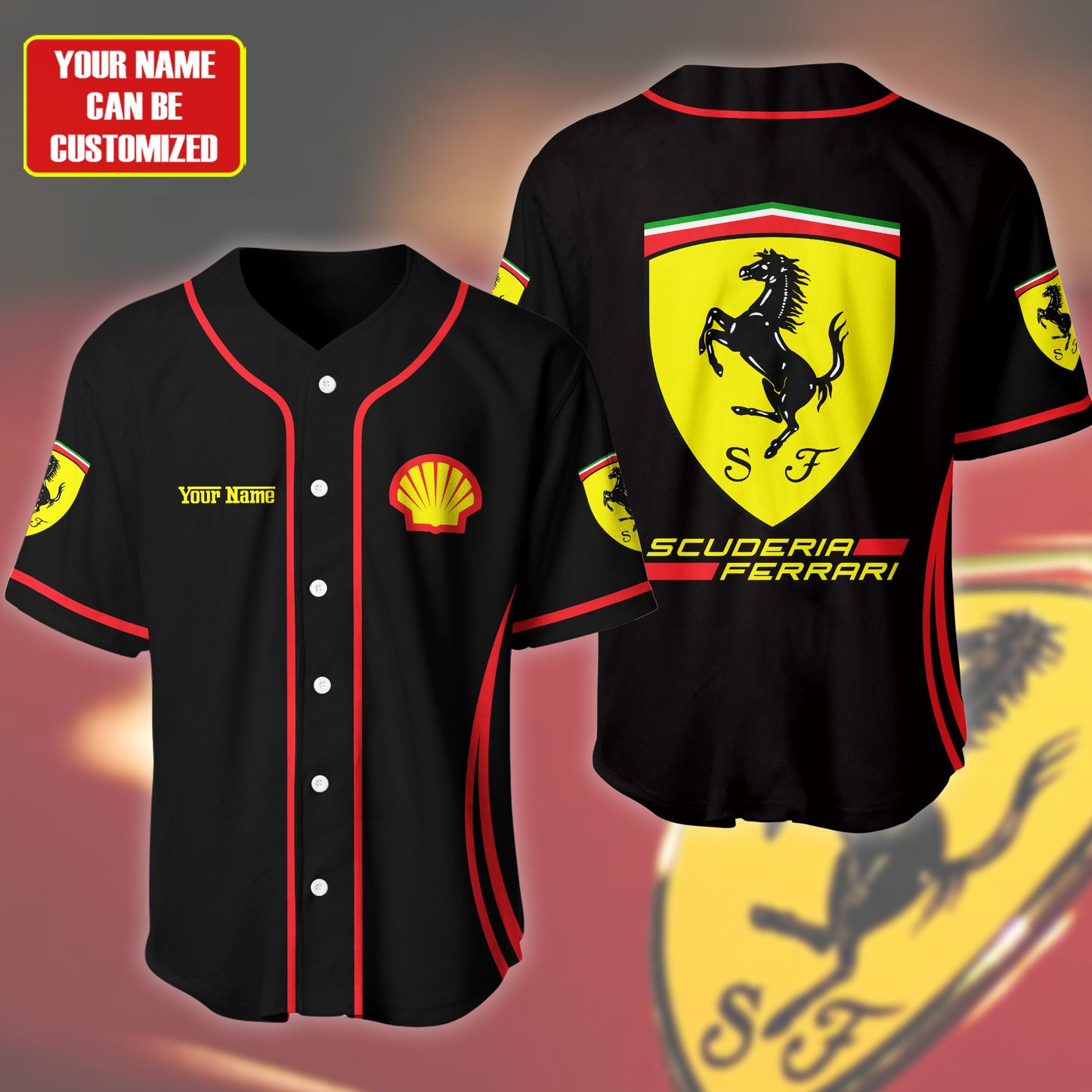 Personalized SF - Baseball Jersey Shirt 3D