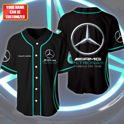 Personalized Merc AMG Petronas - Baseball Jersey Shirt 3D