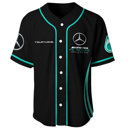 Personalized Merc AMG Petronas - Baseball Jersey Shirt 3D