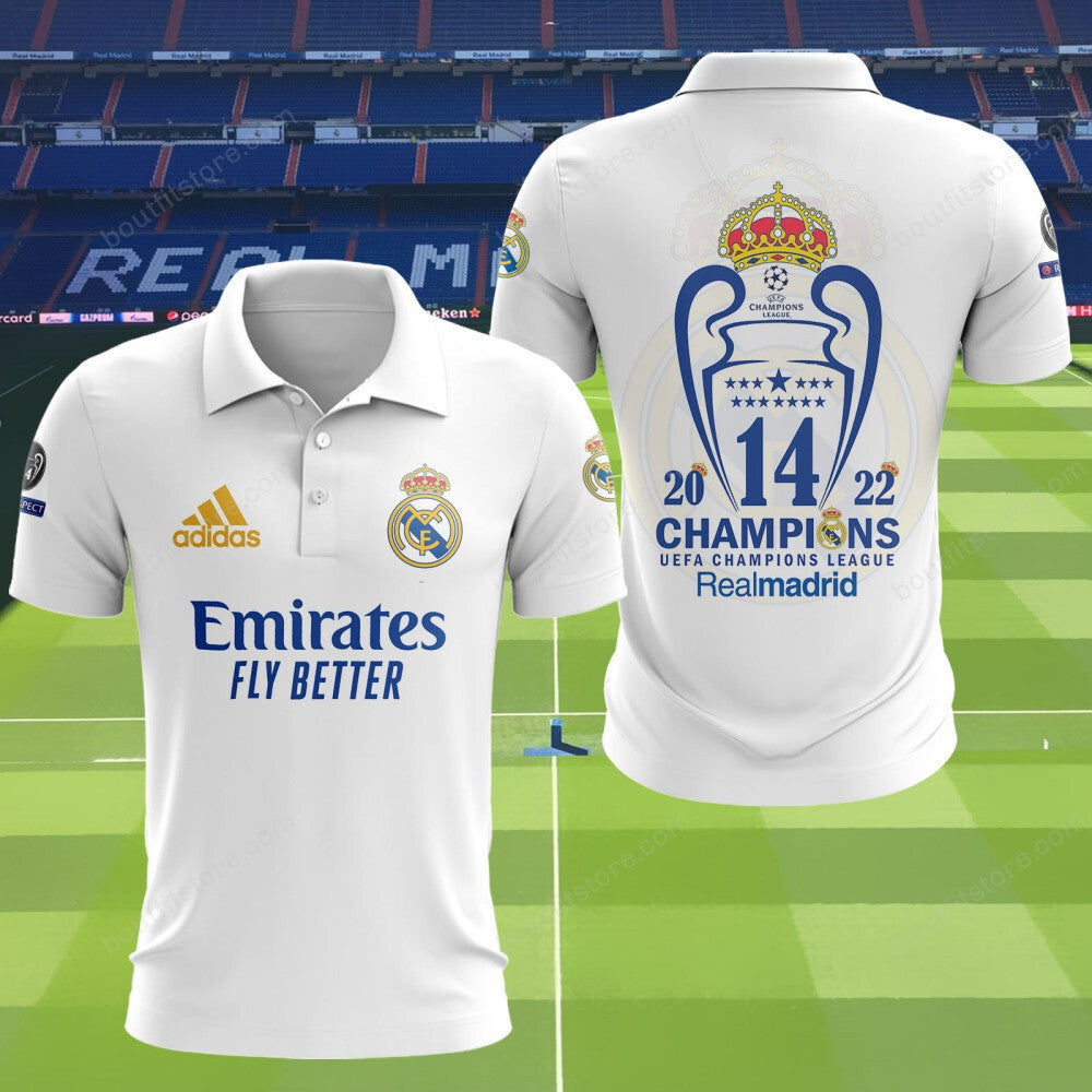 Personalized Real Madrid 3D Full Printing Set , Real Madrid Shirt , Hoodie , Short , Polo ,hawaii V5