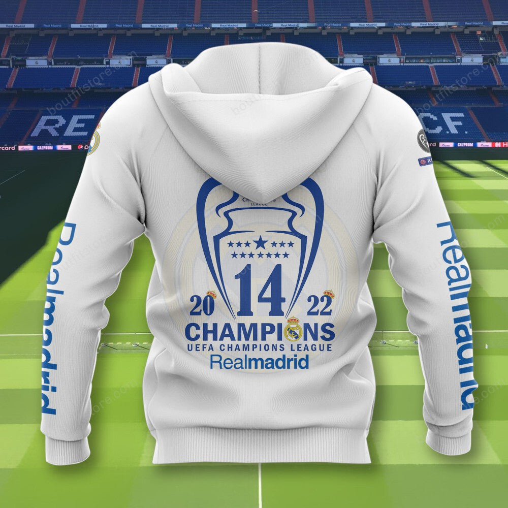 Personalized Real Madrid 3D Full Printing Set , Real Madrid Shirt , Hoodie , Short , Polo ,hawaii V5