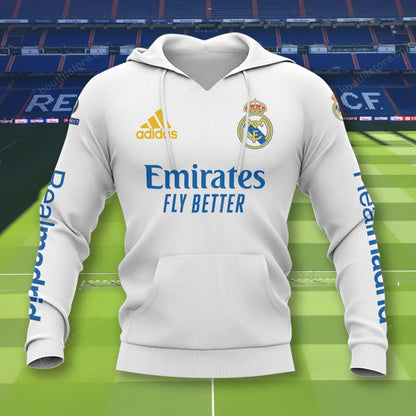 Personalized Real Madrid 3D Full Printing Set , Real Madrid Shirt , Hoodie , Short , Polo ,hawaii V5