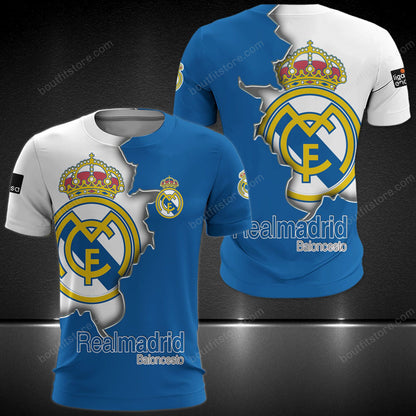 Personalized Real Madrid 3D Full Printing Set , Real Madrid Shirt , Hoodie , Short , Polo ,hawaii V8