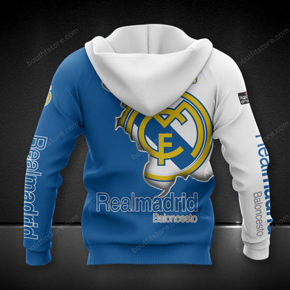 Personalized Real Madrid 3D Full Printing Set , Real Madrid Shirt , Hoodie , Short , Polo ,hawaii V8