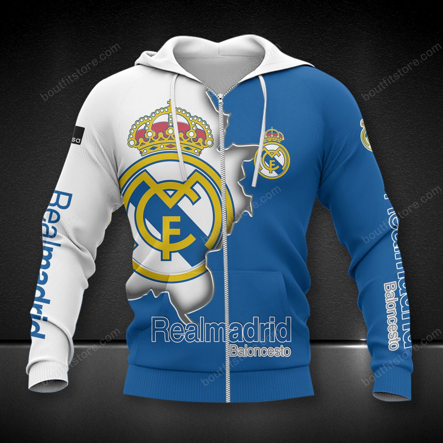 Personalized Real Madrid 3D Full Printing Set , Real Madrid Shirt , Hoodie , Short , Polo ,hawaii V8
