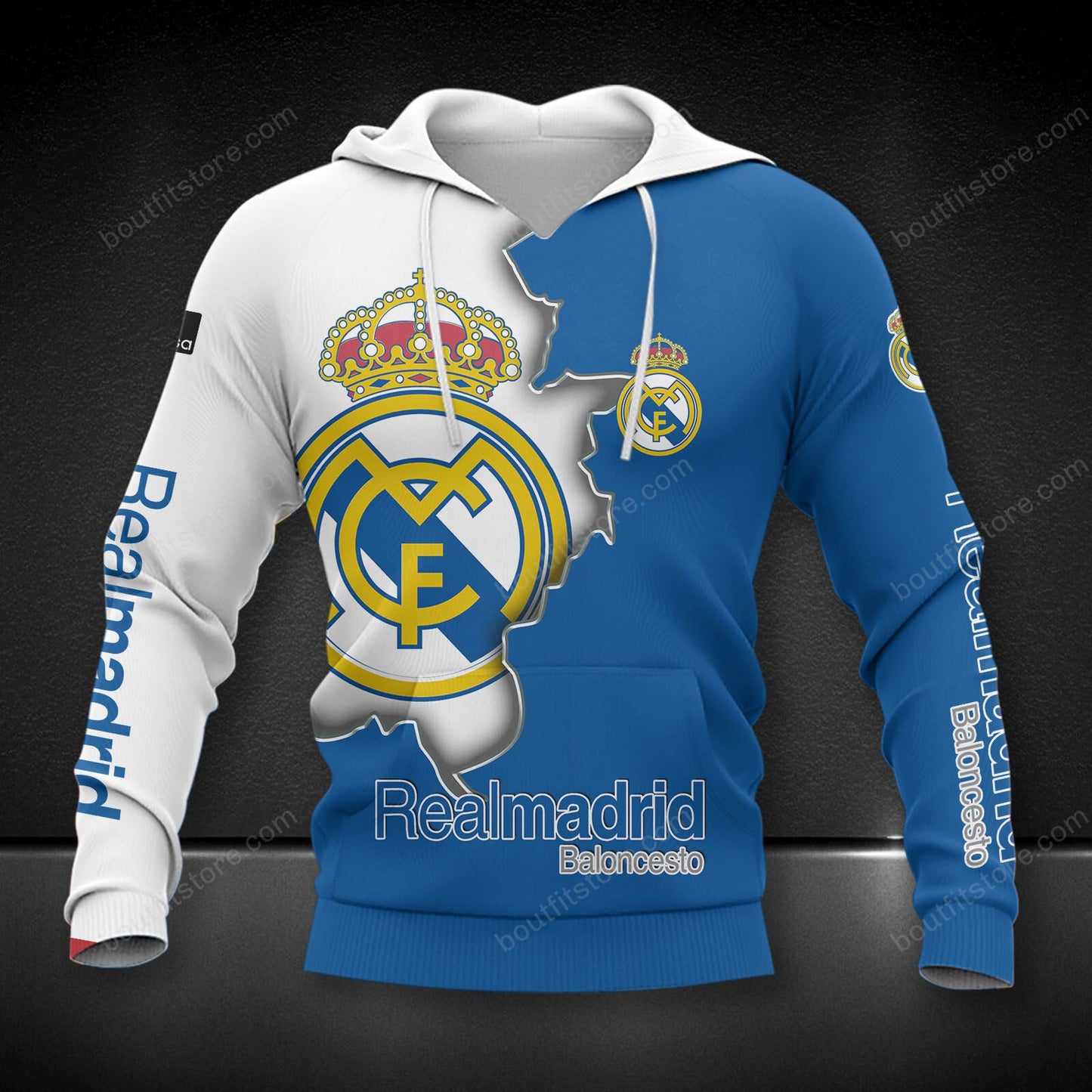 Personalized Real Madrid 3D Full Printing Set , Real Madrid Shirt , Hoodie , Short , Polo ,hawaii V8