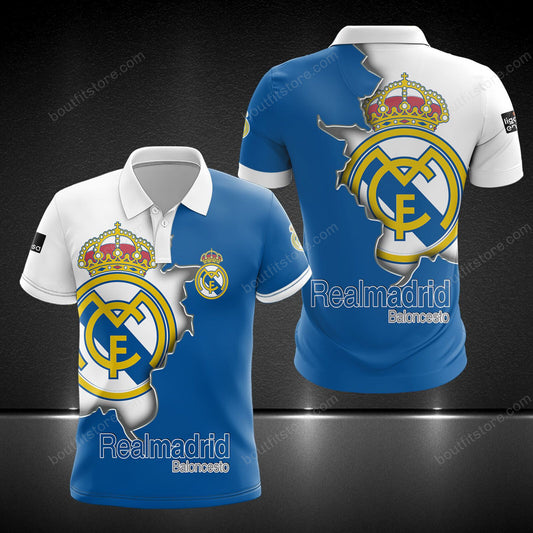 Personalized Real Madrid 3D Full Printing Set , Real Madrid Shirt , Hoodie , Short , Polo ,hawaii V8