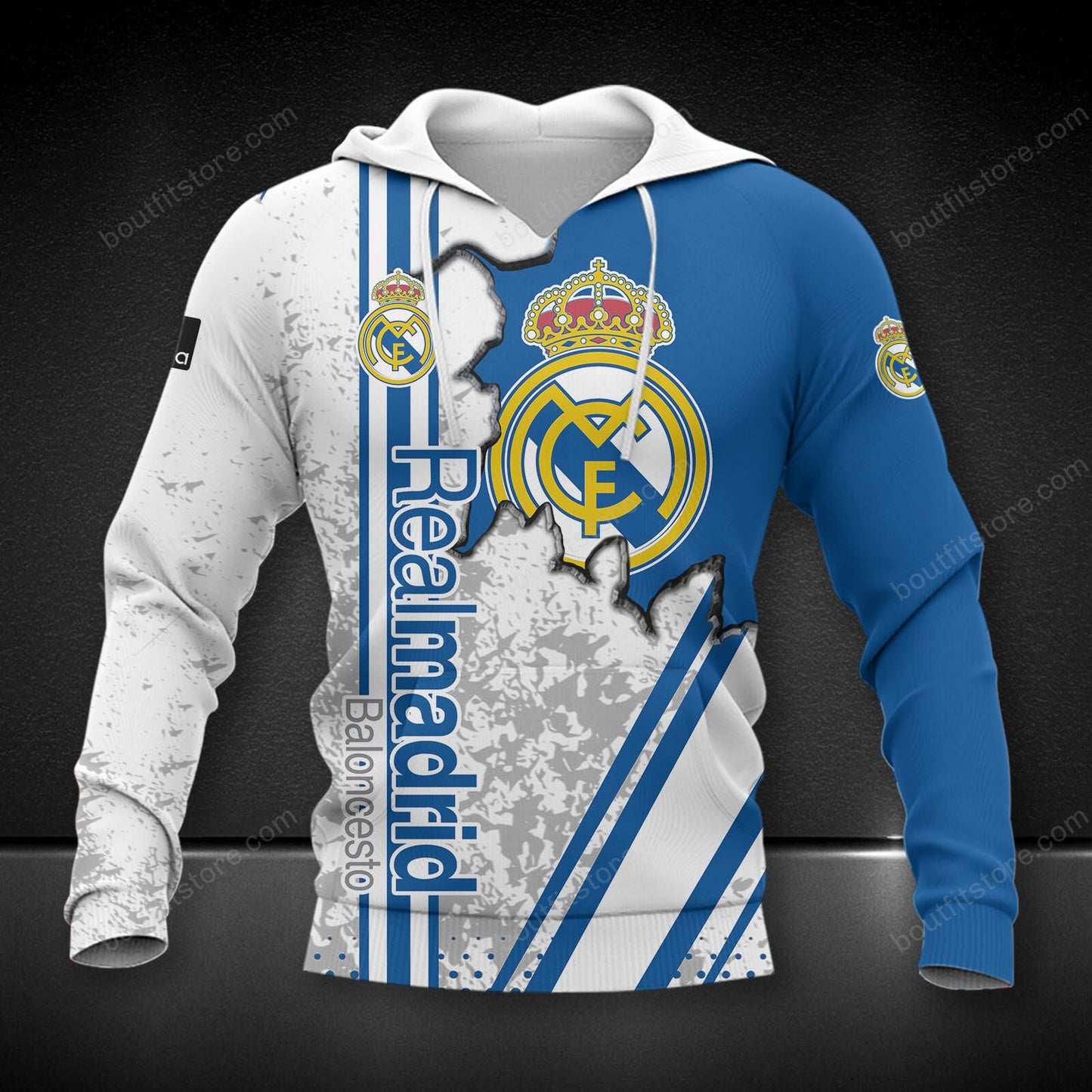 Personalized Real Madrid 3D Full Printing Set , Real Madrid Shirt , Hoodie , Short , Polo ,hawaii V9