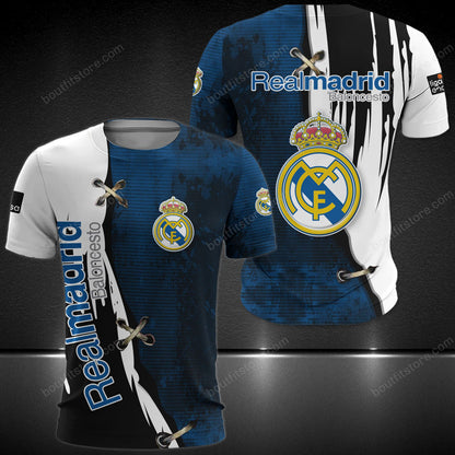 Personalized Real Madrid 3D Full Printing Set , Real Madrid Shirt , Hoodie , Short , Polo ,hawaii V10
