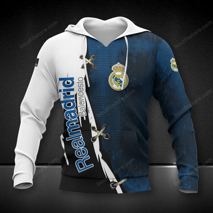Personalized Real Madrid 3D Full Printing Set , Real Madrid Shirt , Hoodie , Short , Polo ,hawaii V10