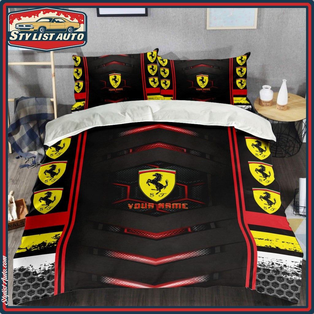 Personalized SF F1 Racing All Over Printed Bedding Set