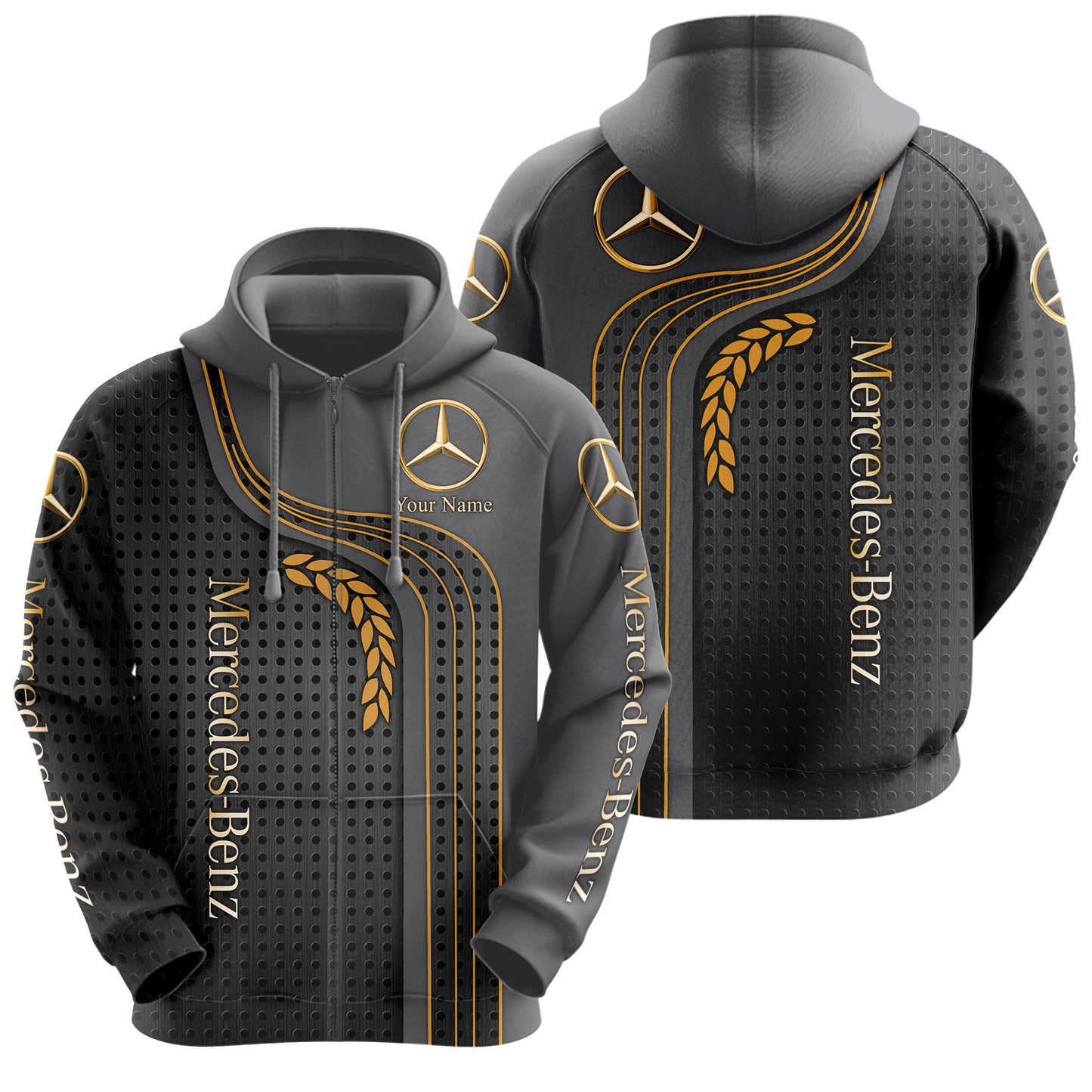Personalized Merc Luxury All over Printed Hoodie and Sweatpants set