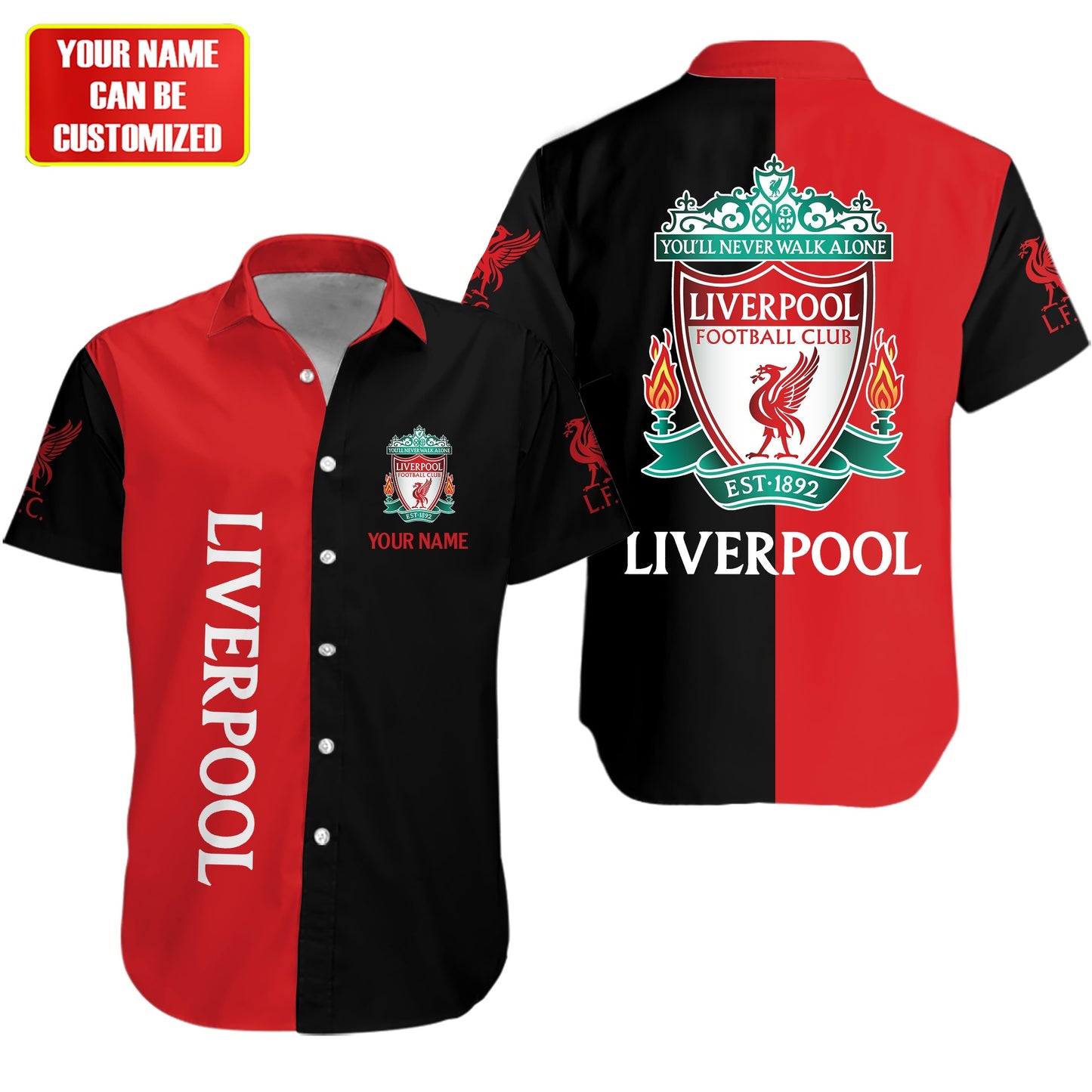 Personalized Liverpool Tropical Hawaii Shirt Beach Short