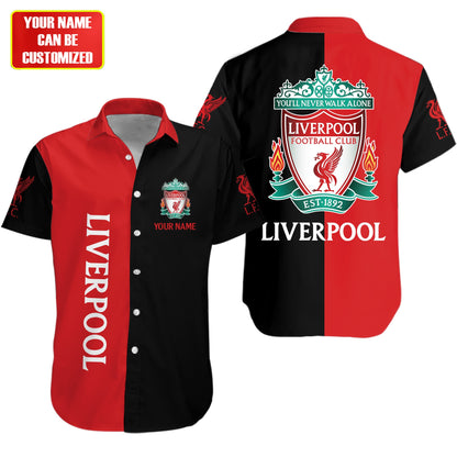 Personalized Liverpool Tropical Hawaii Shirt Beach Short