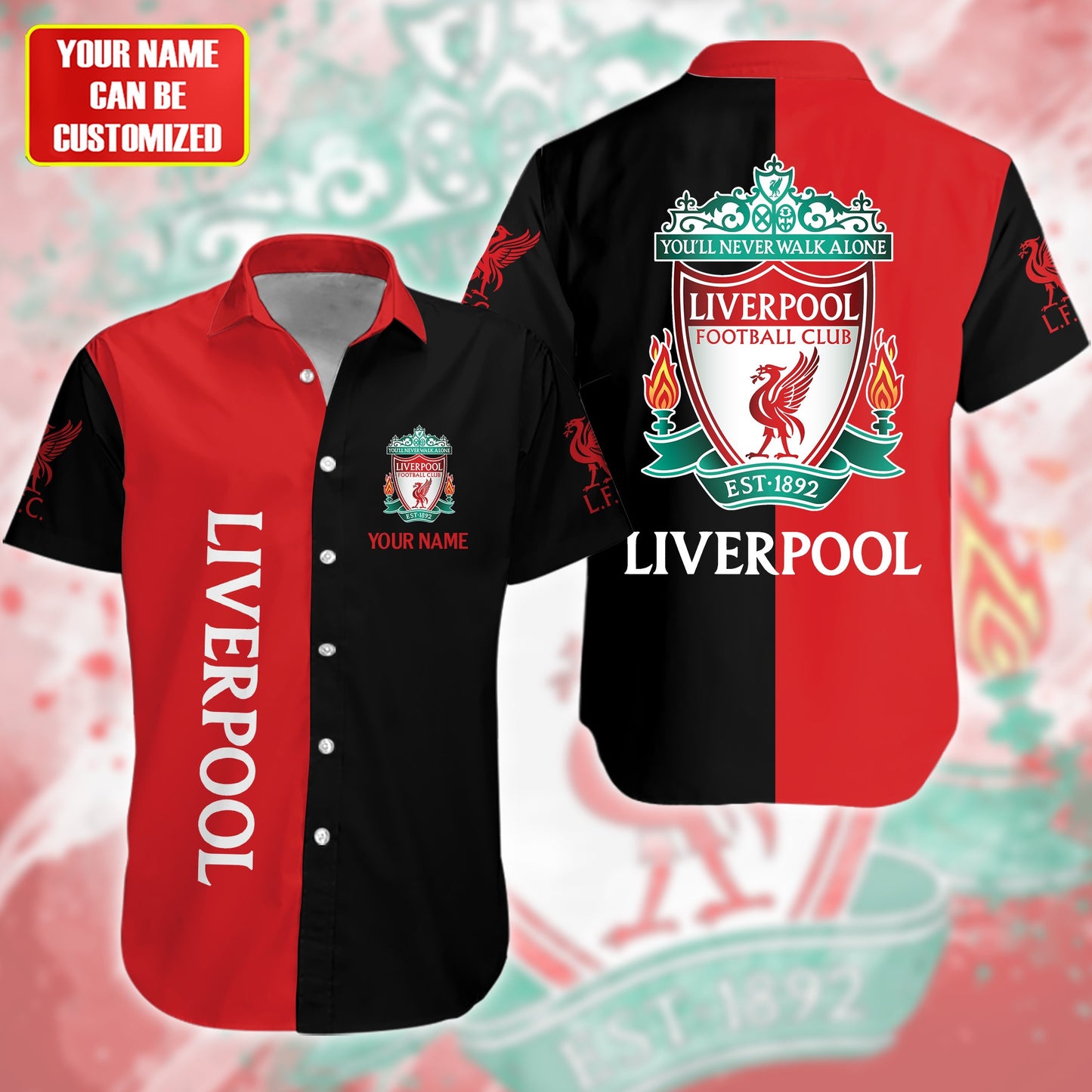 Personalized Liverpool Tropical Hawaii Shirt Beach Short