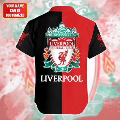 Personalized Liverpool Tropical Hawaii Shirt Beach Short