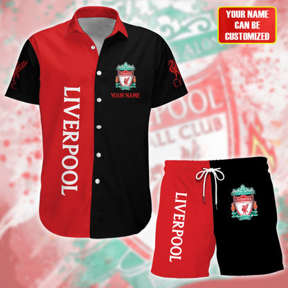 Personalized Liverpool Tropical Hawaii Shirt Beach Short