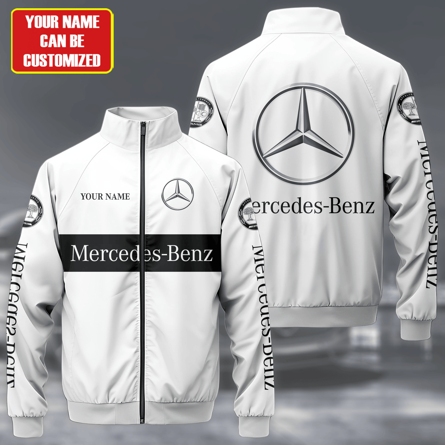 Merc Zipper Stand Collar Jacket 3D