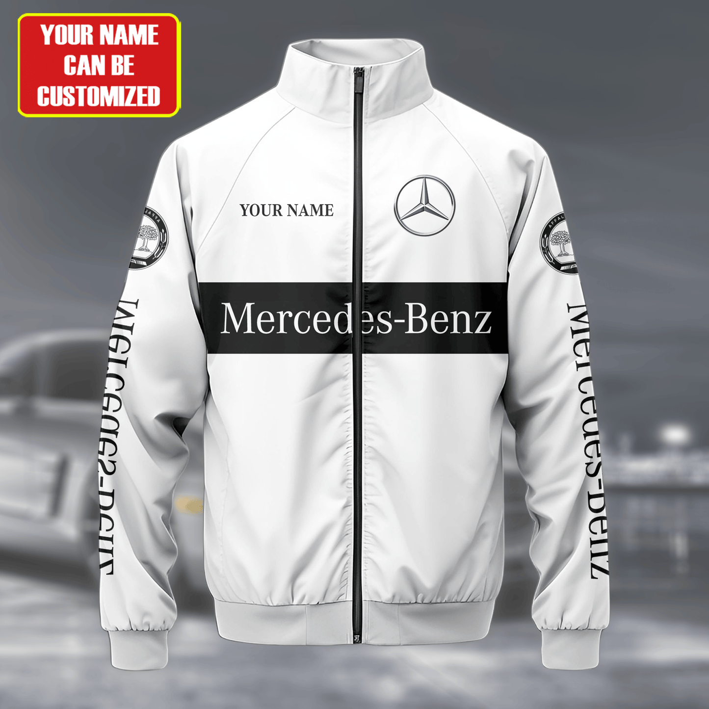 Merc Zipper Stand Collar Jacket 3D