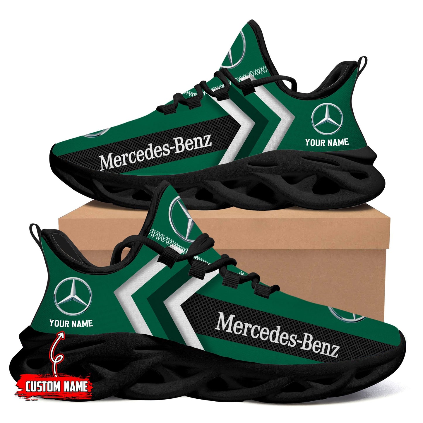 Mercedes Custom Name Design Max Soul Sneakers VS3