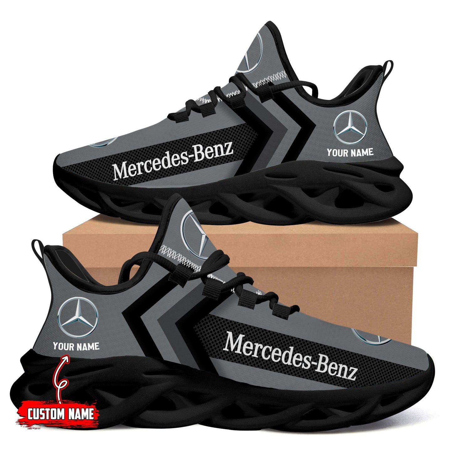 Mercedes Custom Name Design Max Soul Sneakers VS3