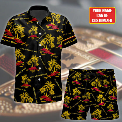 Personalized Pors Tropical Hawaii Shirt Beach Short