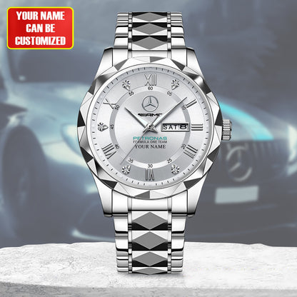 Personalized Merc AMG Petronas Alloy Charley Watch