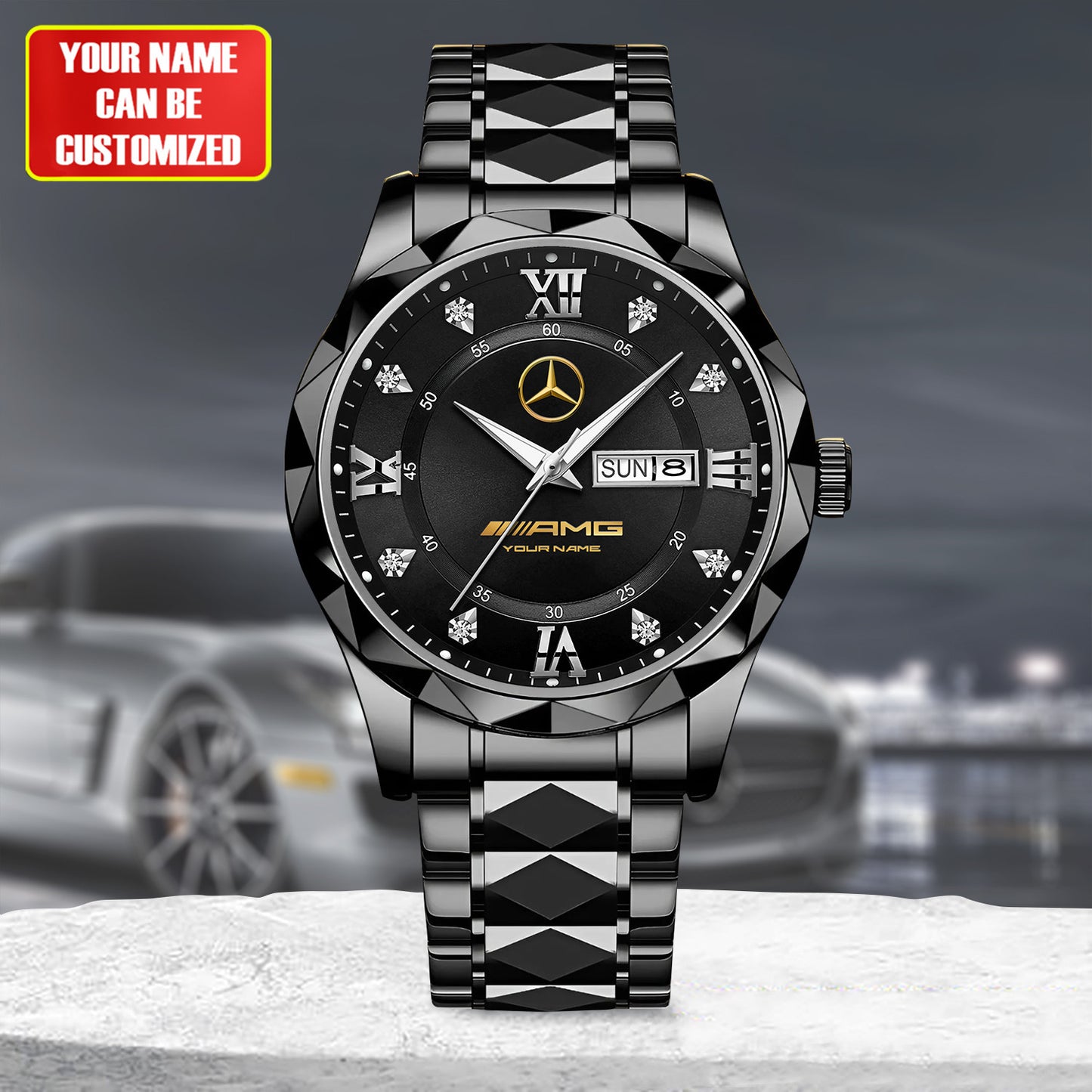 Personalized Merc AMG Luxury Alloy Charley Watch