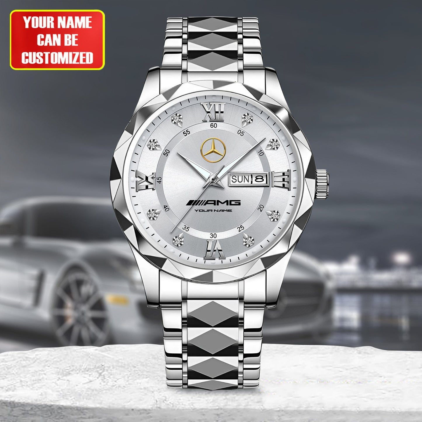 Personalized Merc AMG Luxury Alloy Charley Watch