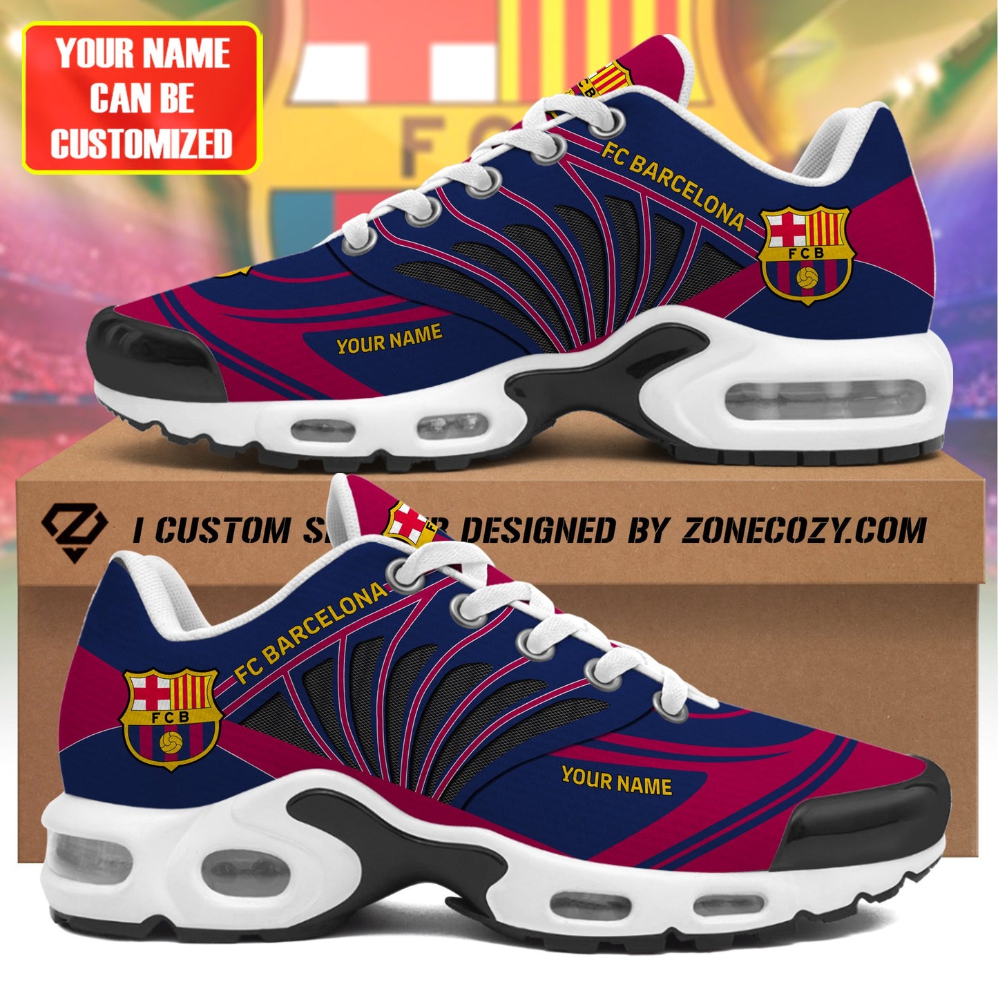 Personalized Barça Q3 Air Cushion Sneaker Q190309