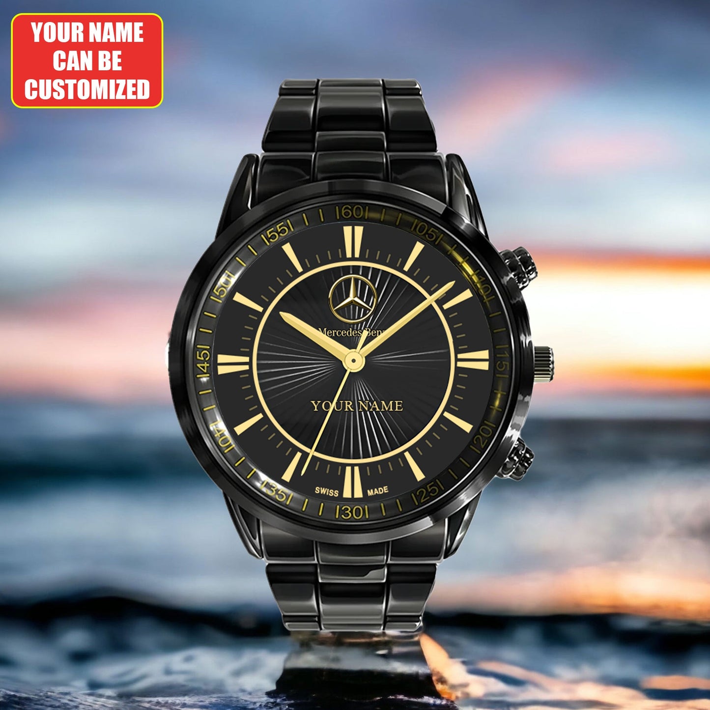 Personalized Merc Luxury Stainless Steel Watch Q200305
