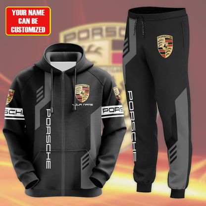 Personalized Pors 3D All over Printed Hoodie and Sweatpants set