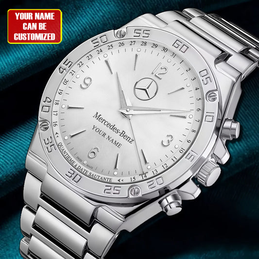 Personalized Merc Jaeger Luxury Dial Steel Watch