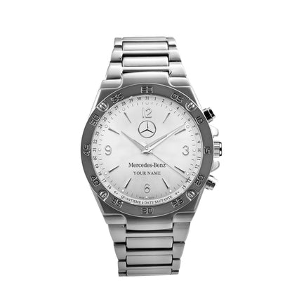 Personalized Merc Jaeger Luxury Dial Steel Watch