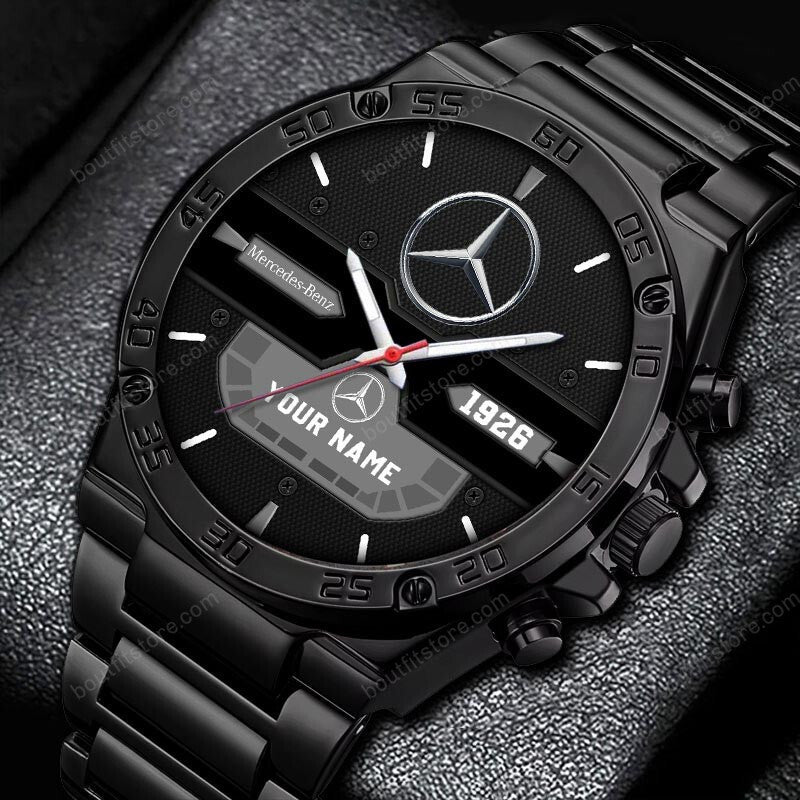 Personalized Merc Dial Steel Watch