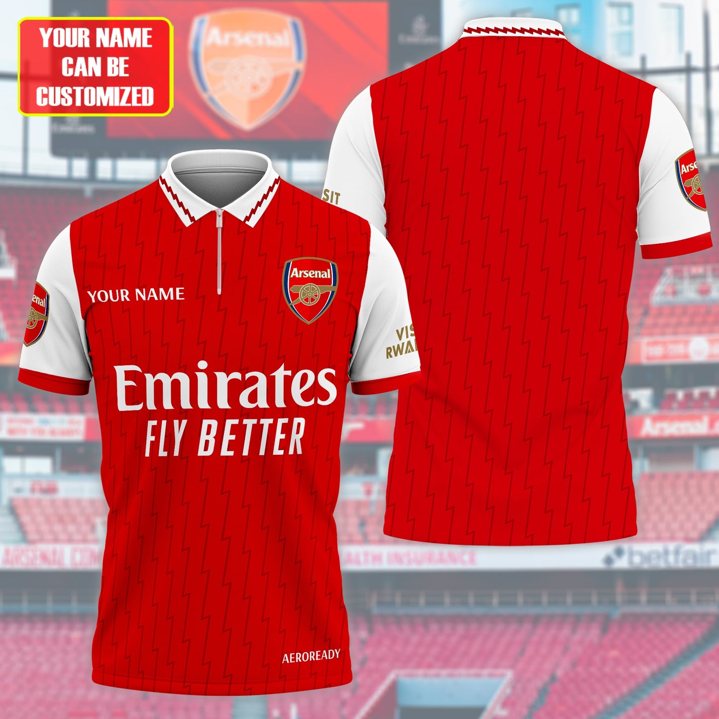 Personalized Arsenal 3D Full Printing Set , Arsenal Shirt , Hoodie , Short , Polo ,hawaii V6