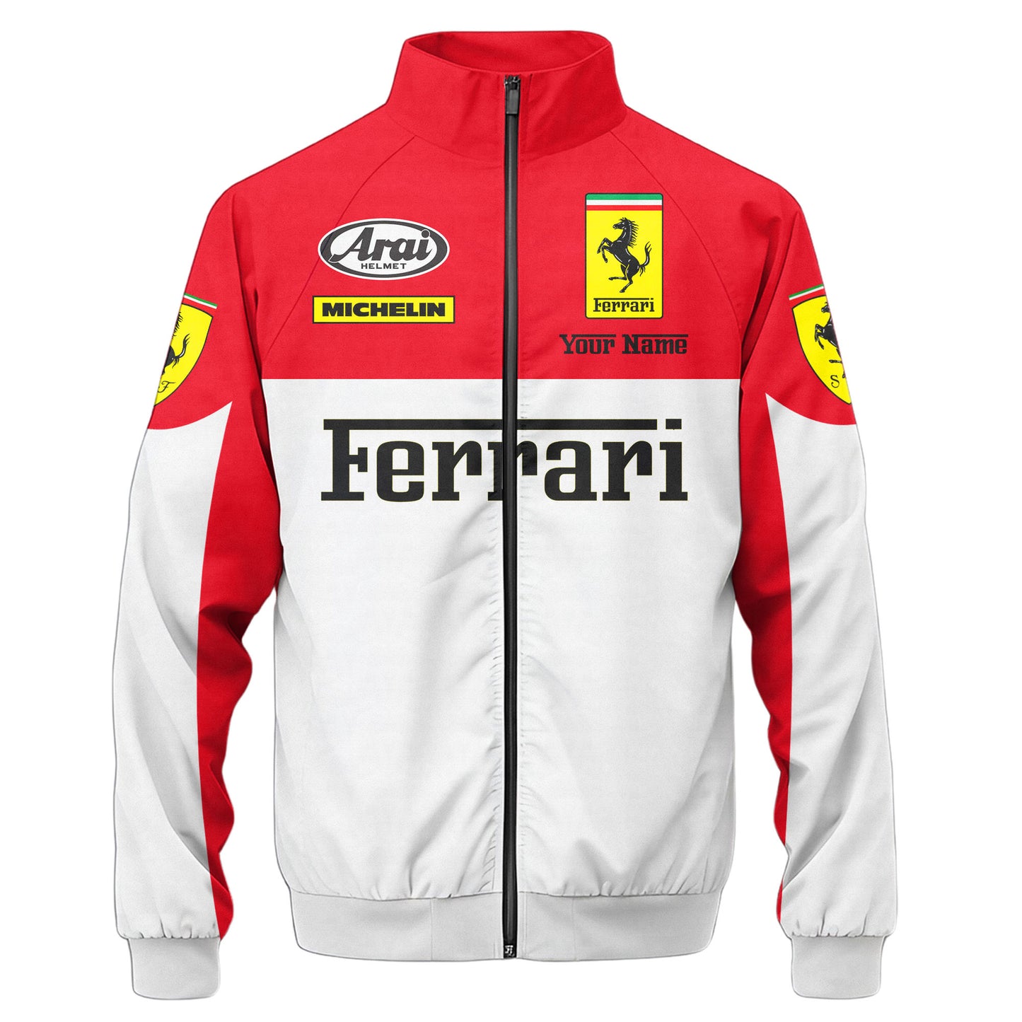 SF F1 Racing Zipper Stand Collar Jacket 3D V14