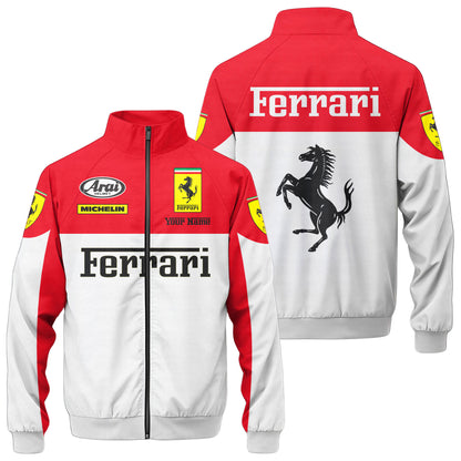 SF F1 Racing Zipper Stand Collar Jacket 3D V14