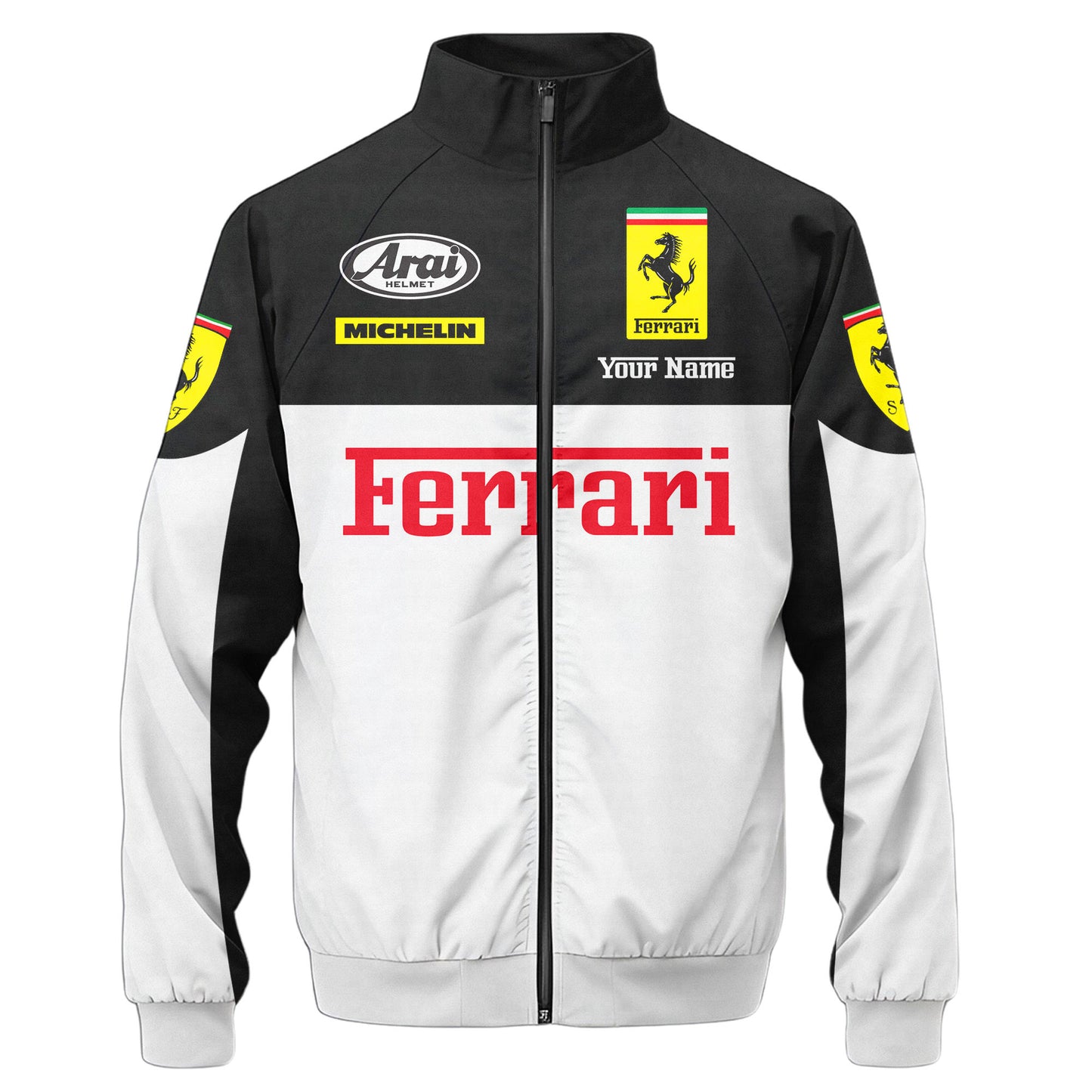 SF F1 Racing Zipper Stand Collar Jacket 3D V14