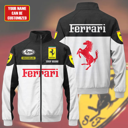 SF F1 Racing Zipper Stand Collar Jacket 3D V14