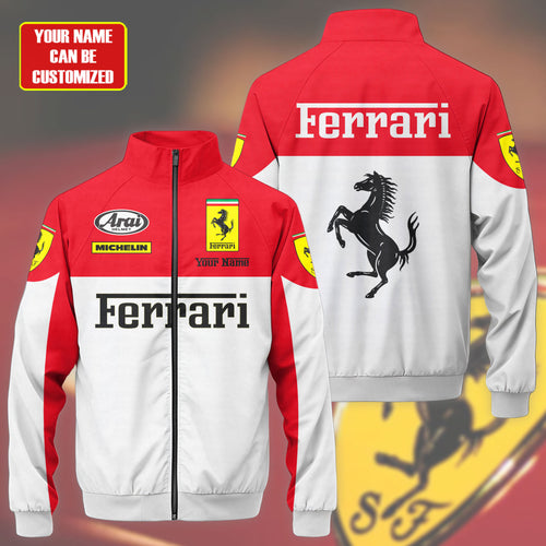 SF F1 Racing Zipper Stand Collar Jacket 3D V14