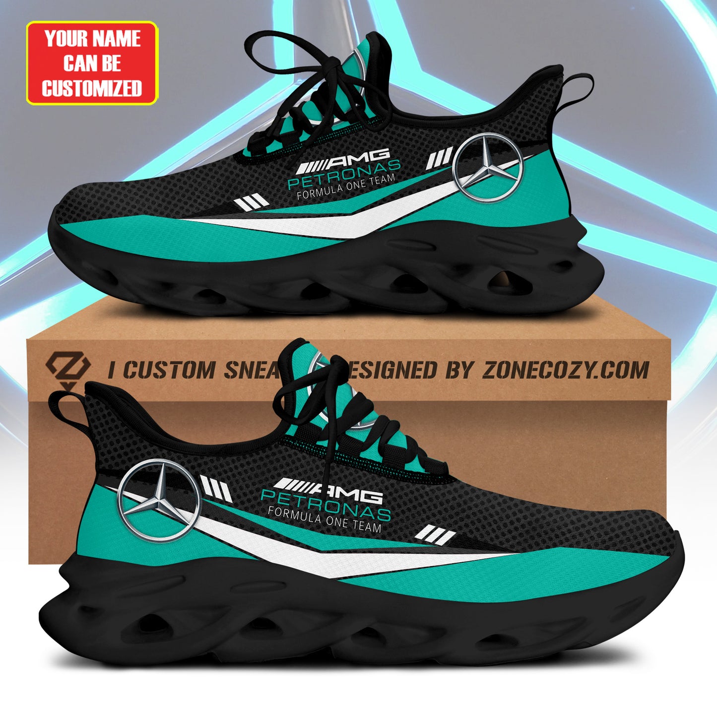 Merc AMG Petronas Q2 Chunky Custom Sneaker