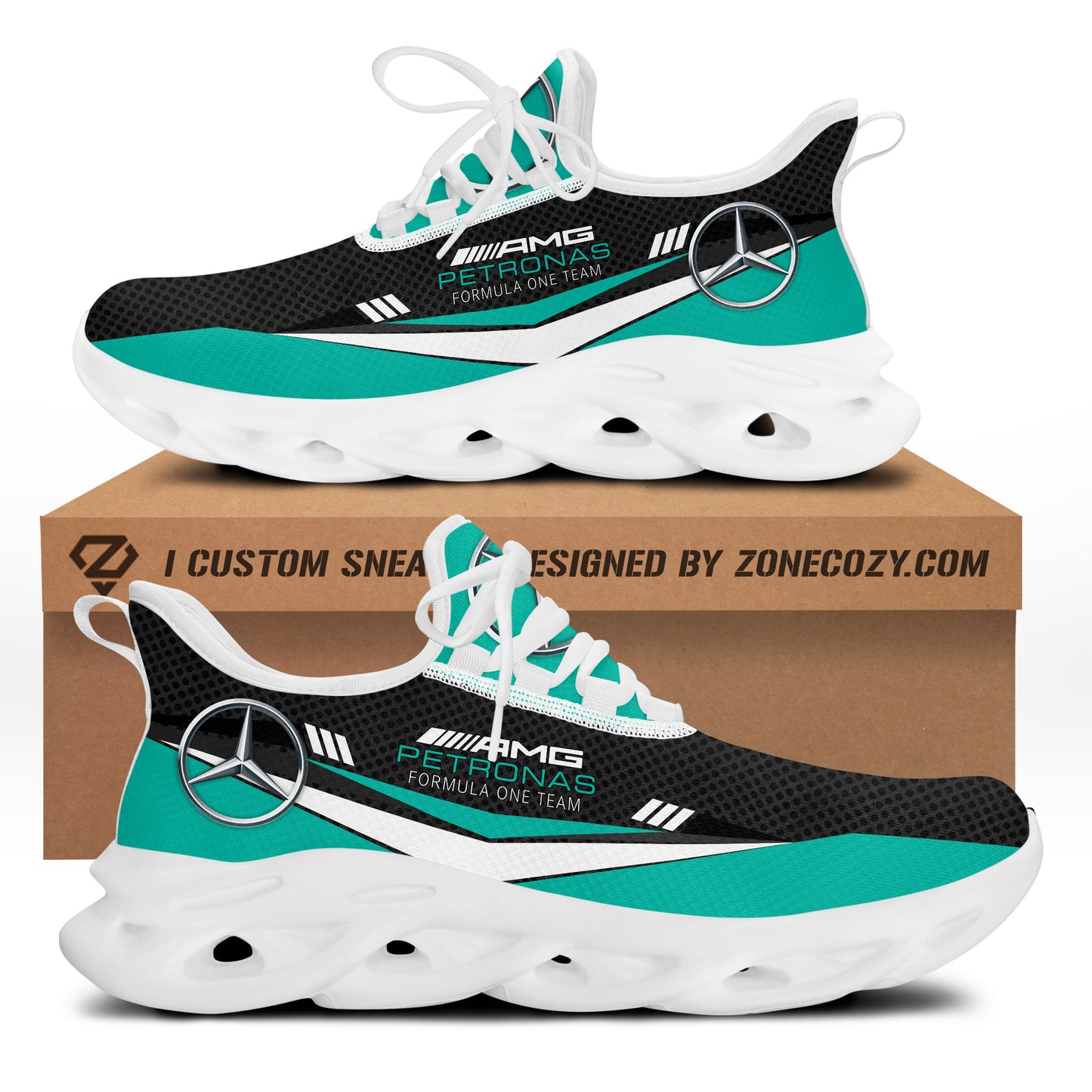 Merc AMG Petronas Q2 Chunky Custom Sneaker