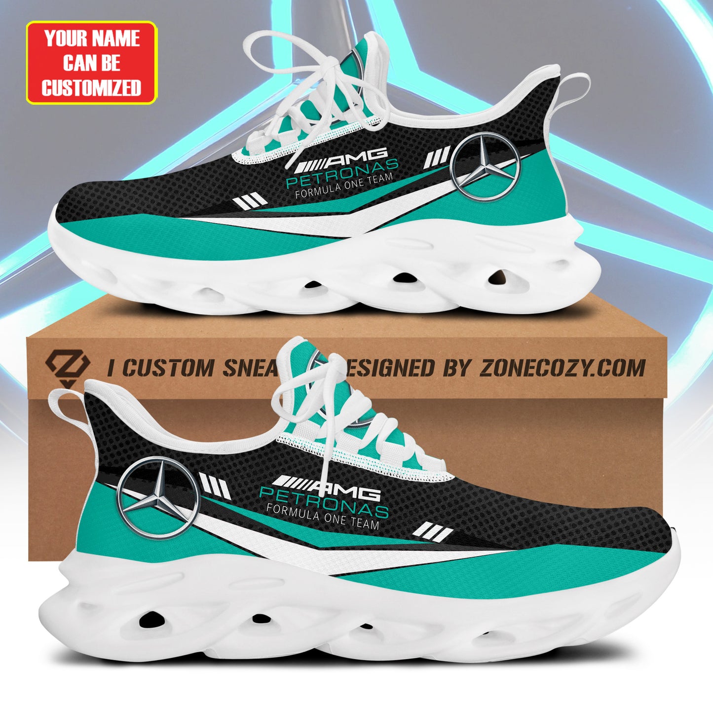 Merc AMG Petronas Q2 Chunky Custom Sneaker