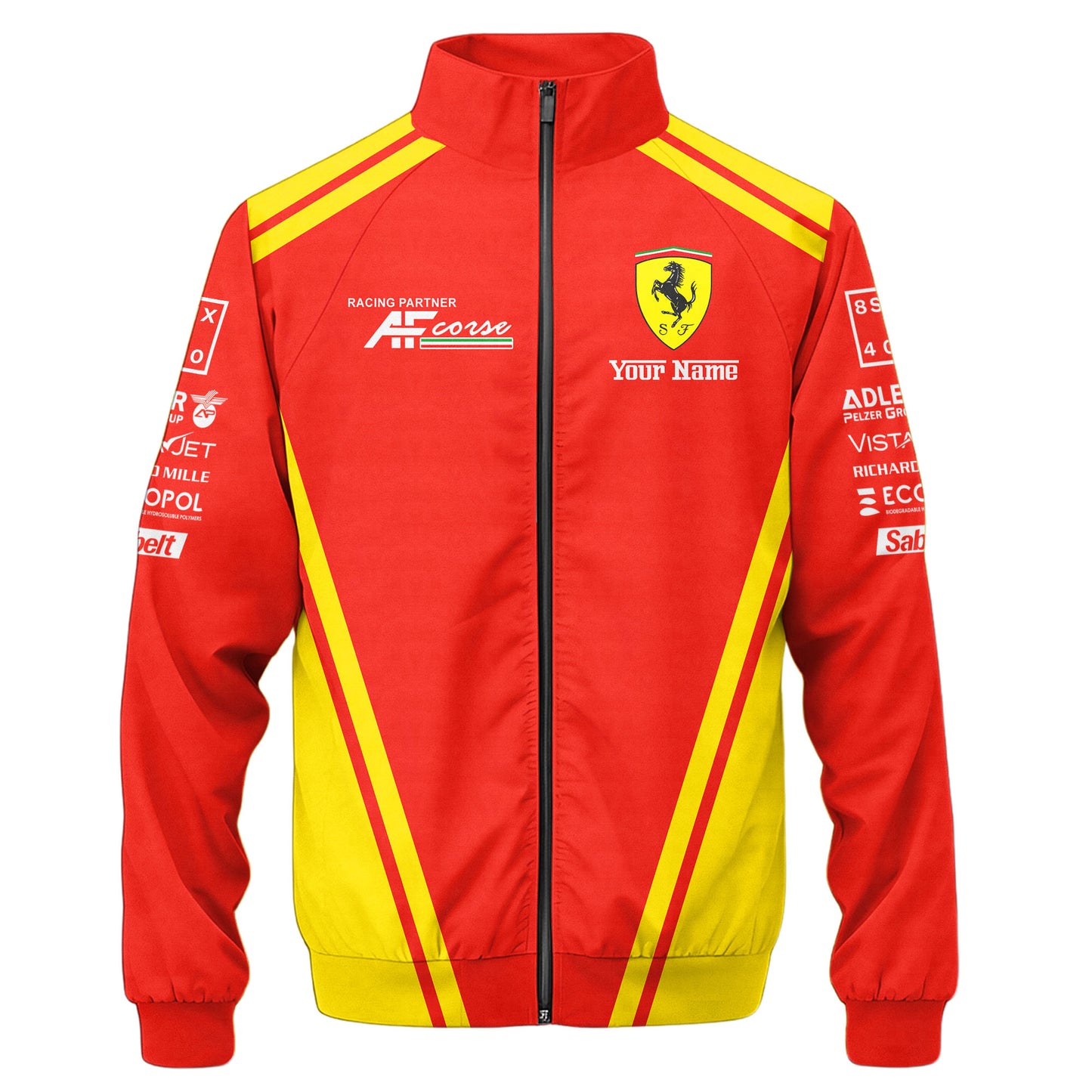 SF F1 Racing Zipper Stand Collar Jacket 3D V15
