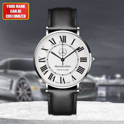 Personalized Merc Ronde Quartz Leather Watch