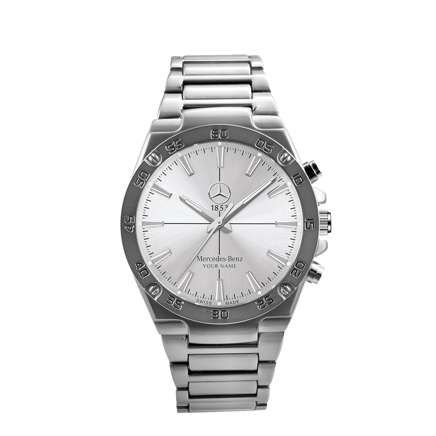 Personalized Merc 1853 Luxury Dial Steel Watch