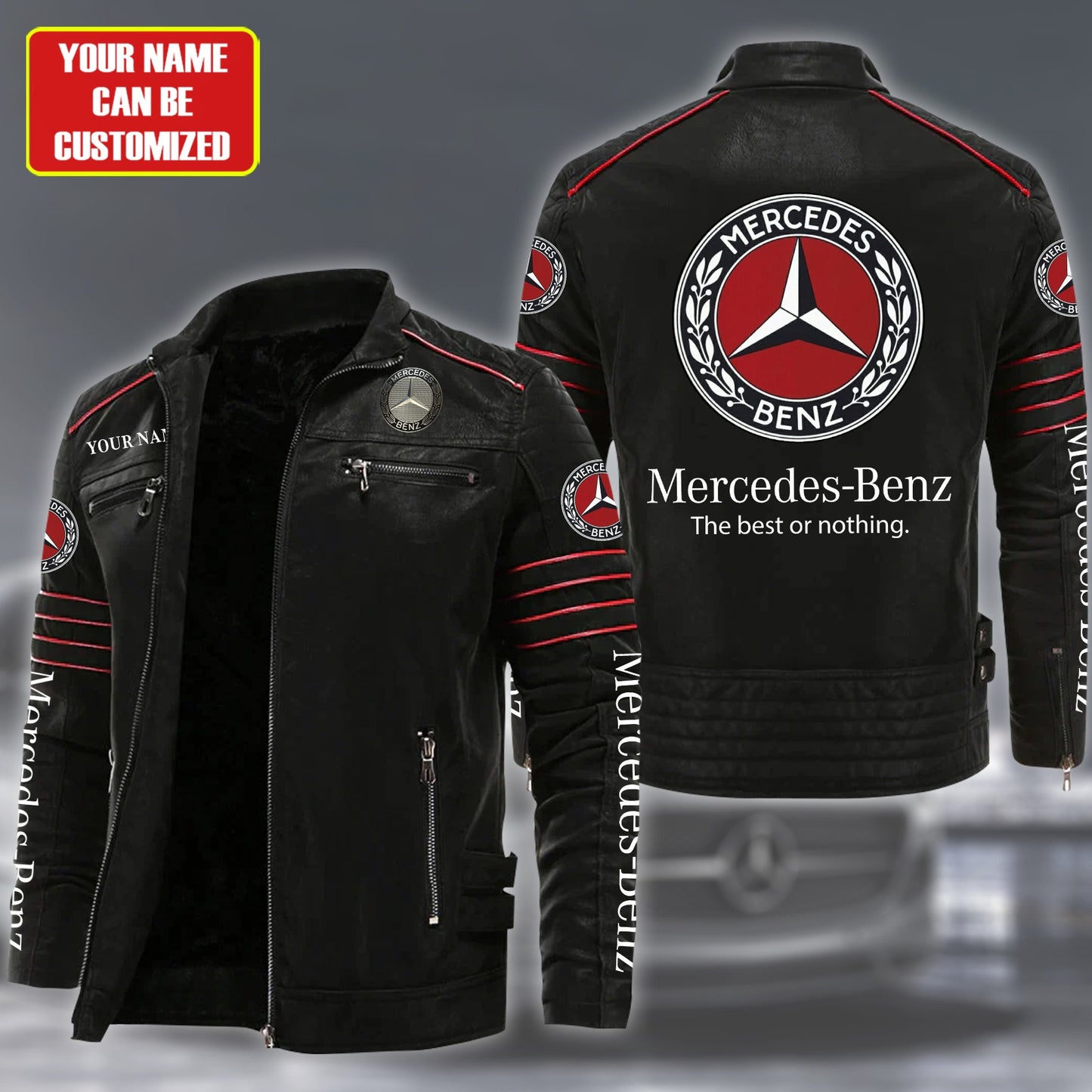 Personalized Merc Wolverin Leather Jacket